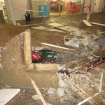 Work site inundation